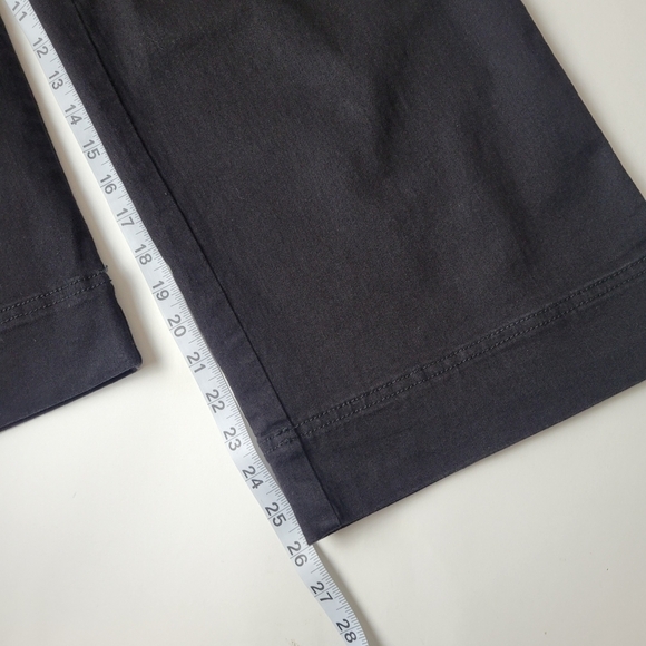 H&m Wide Leg Crop Pant High Waist Black - Picture 9 of 11